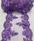 Lavender 3D Wide Floral Sequin & Mesh with Pearls Lace Trim for Table Runner 22"